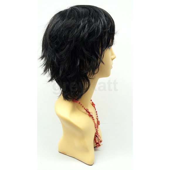 Black short shag pixie wig - Picture 3 of 5